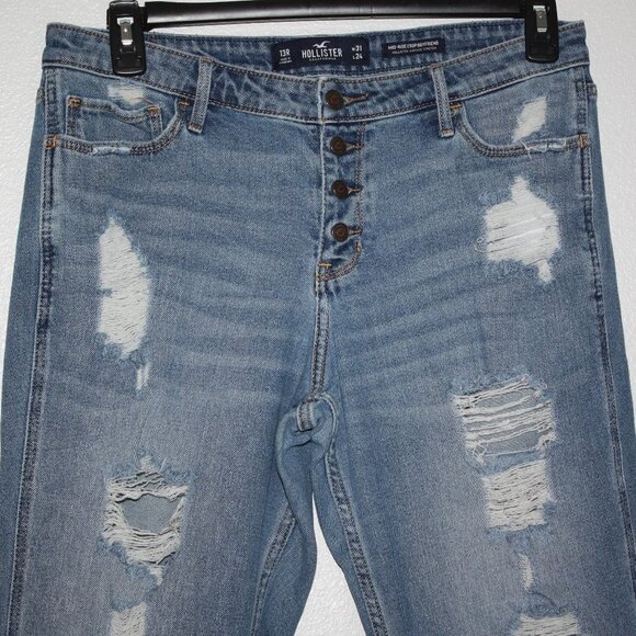 Hollister Midrise Crop Boyfriend Jeans - Picture 2 of 6